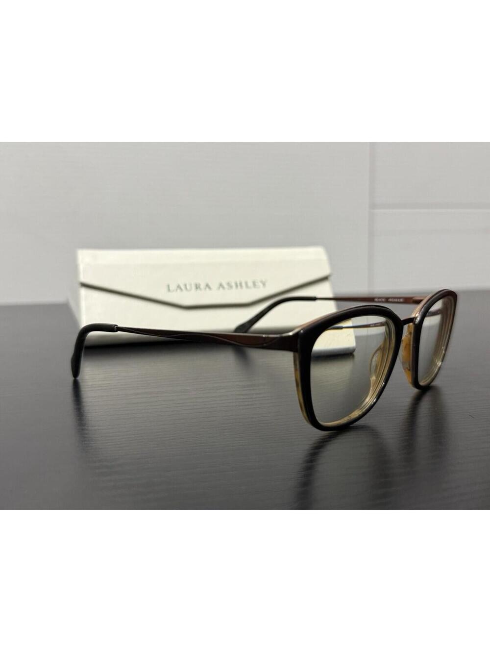 Laura Ashley Ruth Eyeglasses Frames 49-18-135 Black Tortoise Womens